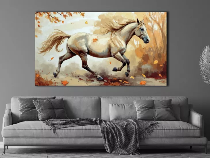 Horse - Laminasyonlu Kanvas Tablo