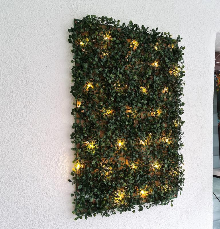 Led Işıklı, Dikey Bahçe Panel Tekli 60x40cm