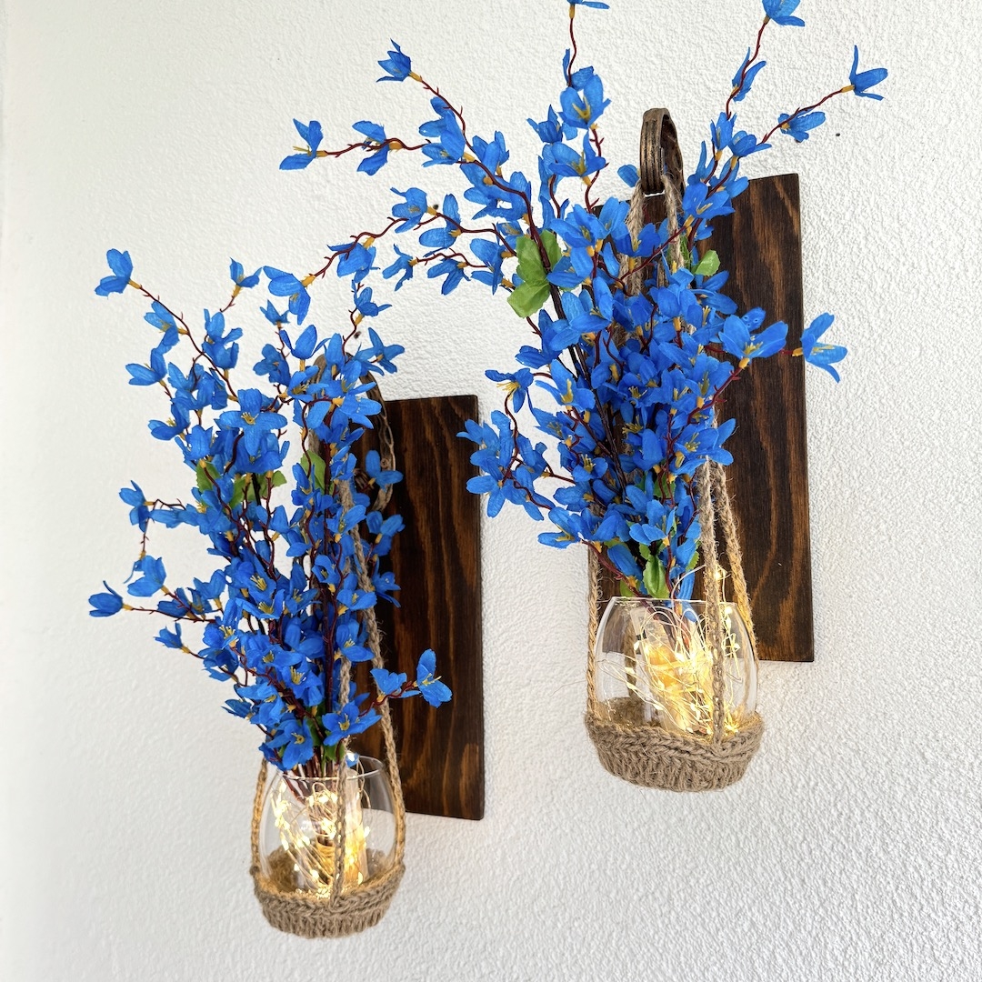 Duvar%20Dekoru,%20Led%20Işıklı,%20Mavi%20Sakura%20Çiçekli,%20Ceviz%20Aplik%20İkili%20Set