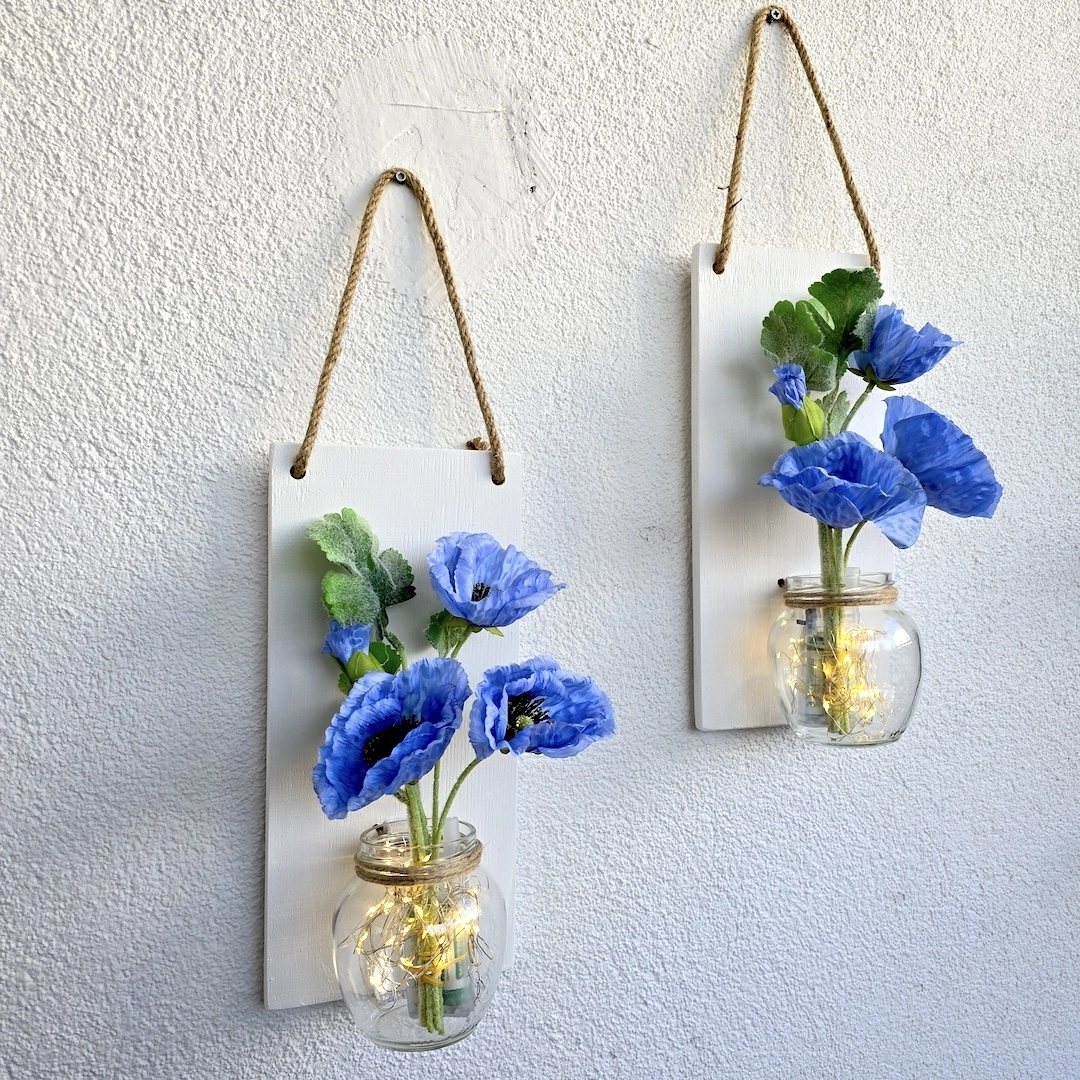 Led%20Işıklı,%20Mavi%20Gelincik%20Çiçekli%20Duvar%20Dekoru%20Beyaz%20İkili%20Set