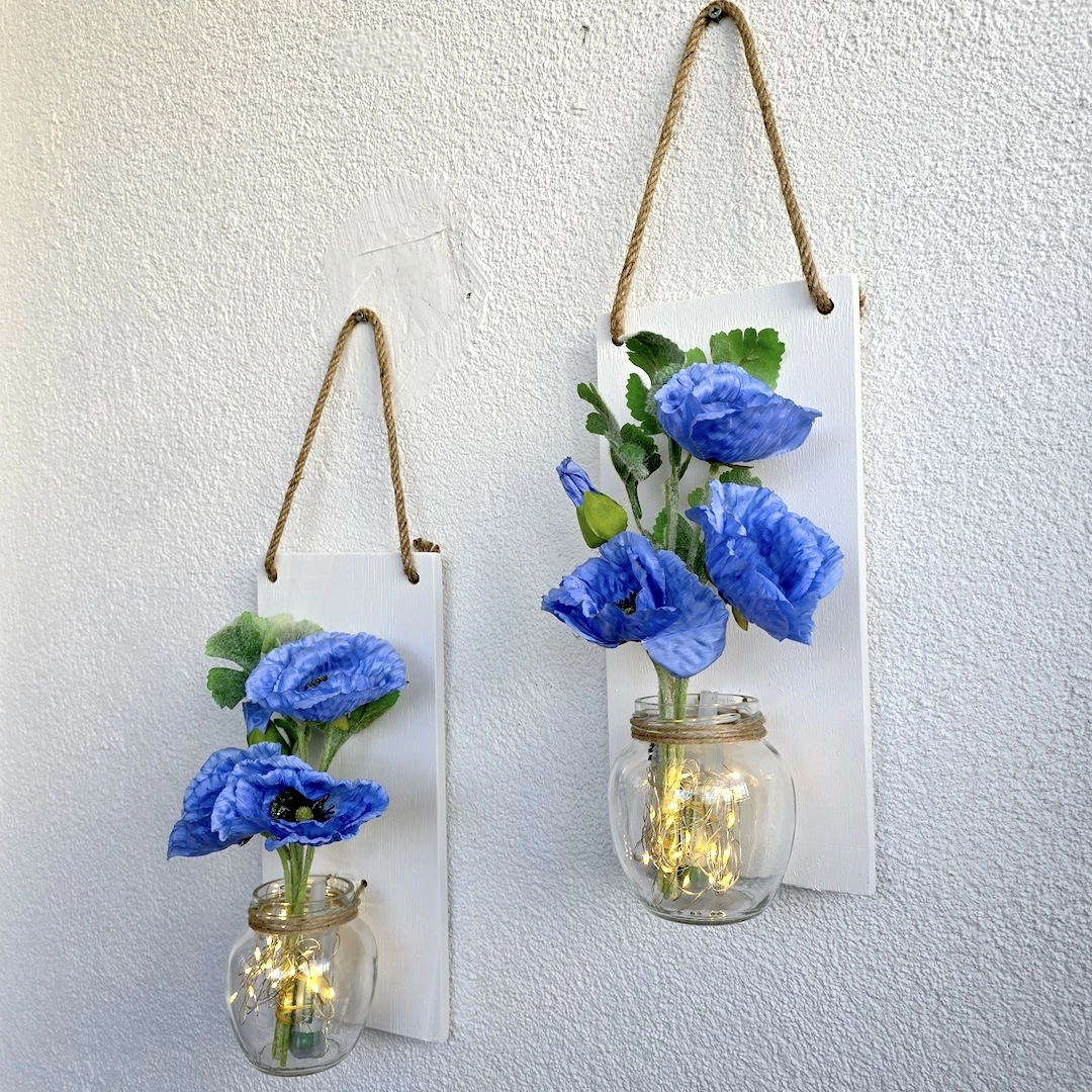 Led%20Işıklı,%20Mavi%20Gelincik%20Çiçekli%20Duvar%20Dekoru%20Beyaz%20İkili%20Set