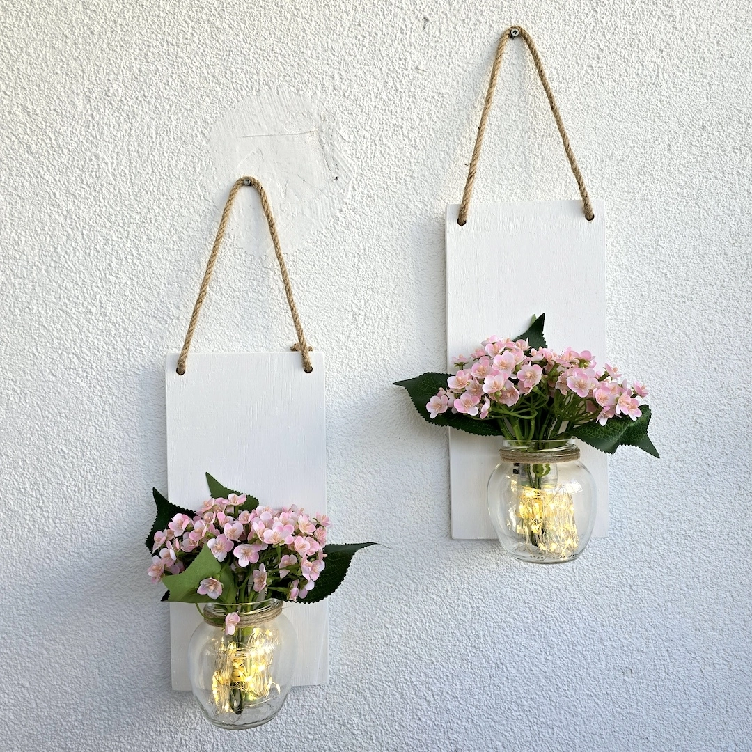 Led%20Işıklı,%20Pembe%20Mini%20Ortanca%20Çiçekli%20Duvar%20Dekoru%20Beyaz%20İkili%20Set