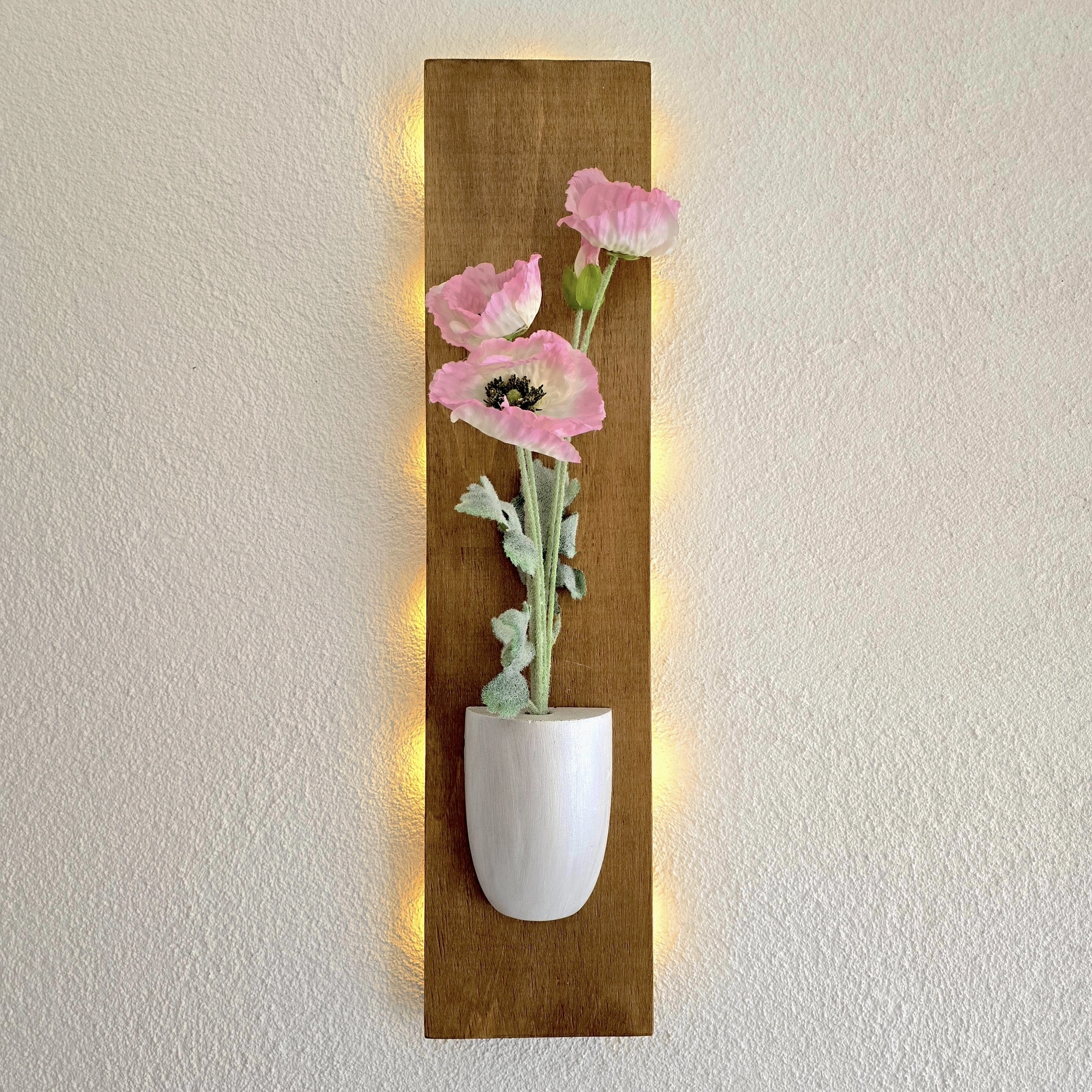 Led%20Işıklı,%20Pembe%20Gelincik%20Çiçekli%20Duvar%20Dekoru,%20Meşe