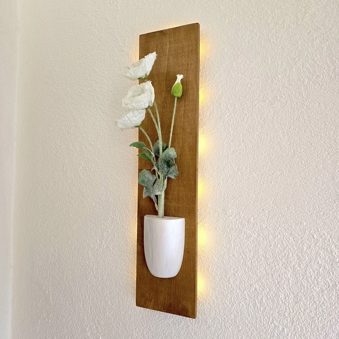 Led%20Işıklı,%20Beyaz%20Gelincik%20Çiçekli%20Duvar%20Dekoru,%20Meşe