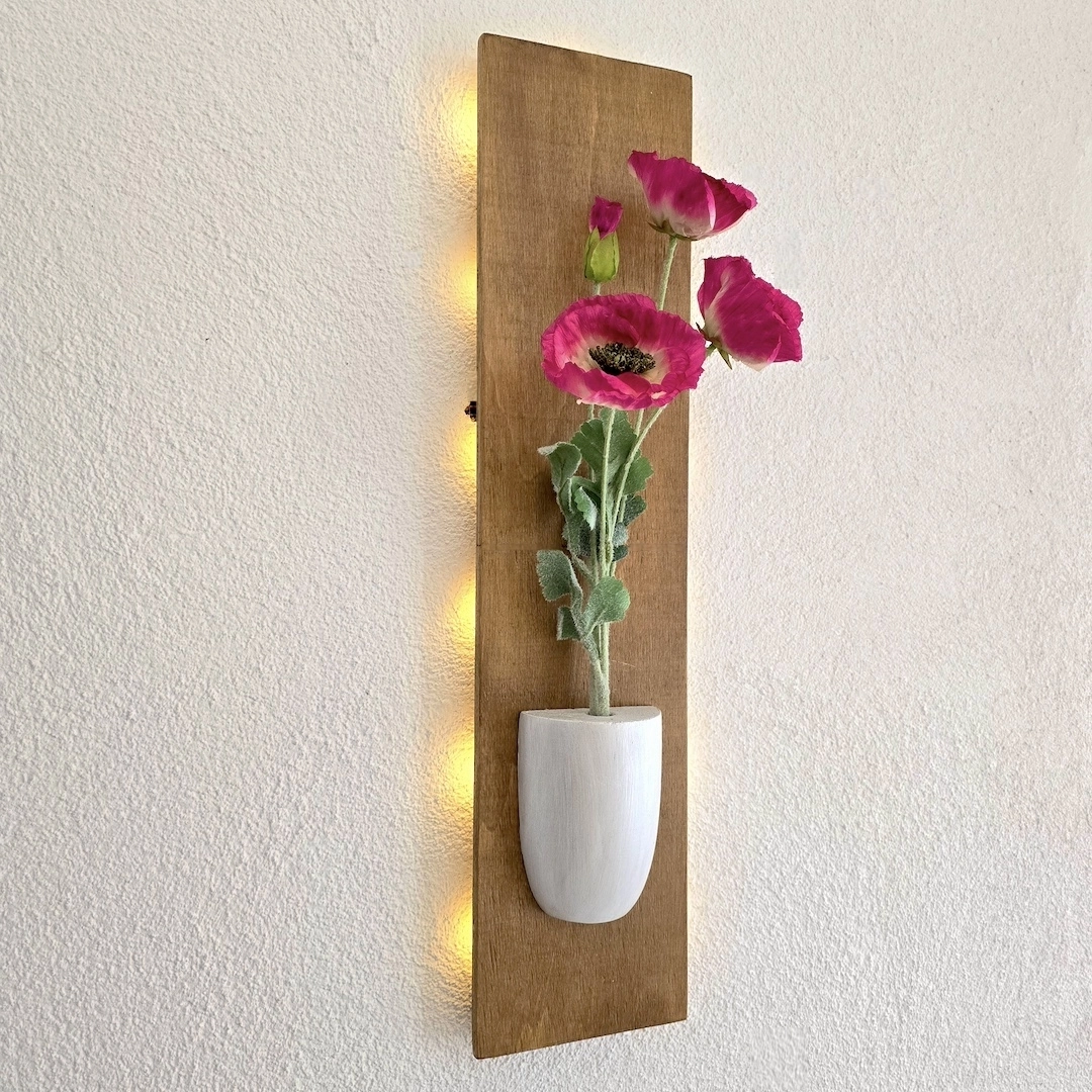 Led%20Işıklı,%20Fuşya%20Gelincik%20Çiçekli%20Duvar%20Dekoru,%20Meşe