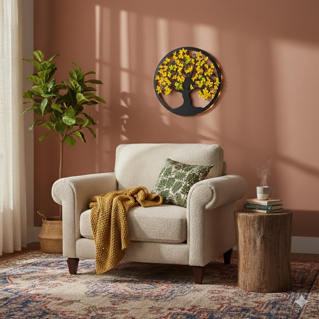 Led%20Işıklı%20ve%20Sarı%20Sakura%20Hayat%20Ağacı%20Tablo%2040cm