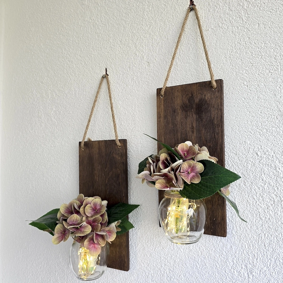 Led%20Işıklı,%20Yeşil%20Islak%20Ortanca%20Çiçekli%20Duvar%20Dekoru%20Ceviz%20İkili%20Set