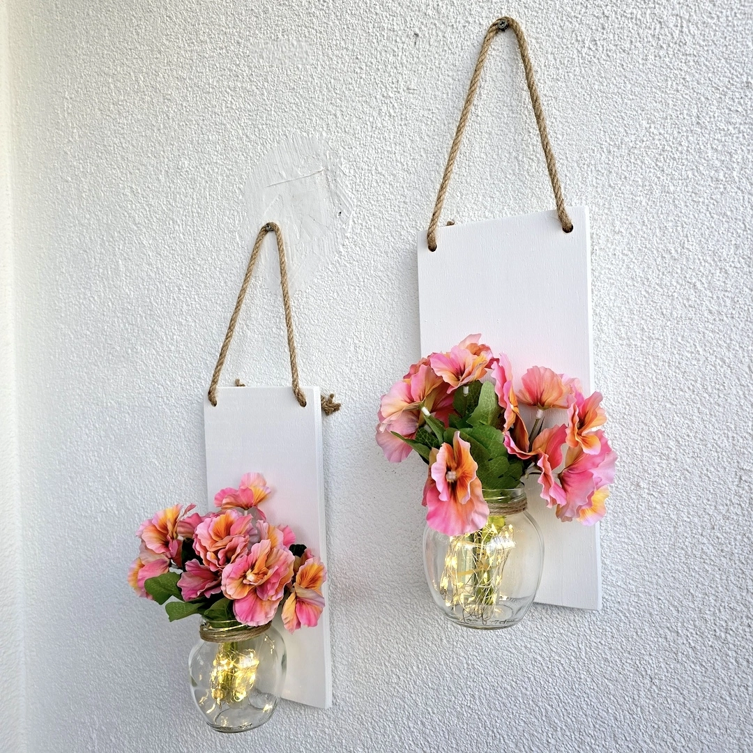 Led%20Işıklı,%20Pembe%20Menekşe%20Çiçekli%20Duvar%20Dekoru%20Beyaz%20İkili%20Set