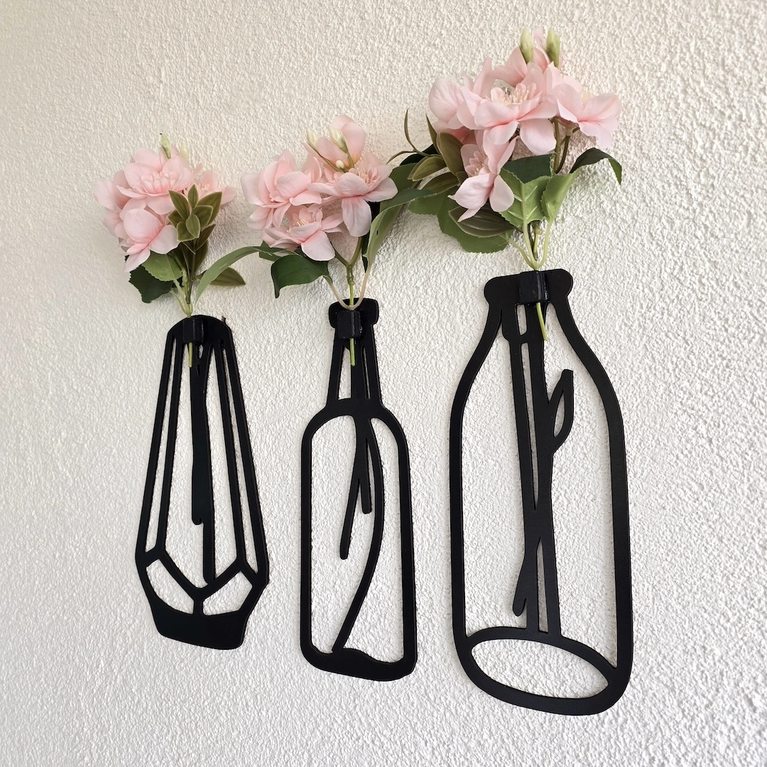 Pembe%20Yasemin%20Çiçekli%20Dekoratif%20Tablo%203%20lü%20Set%20-%20Siyah
