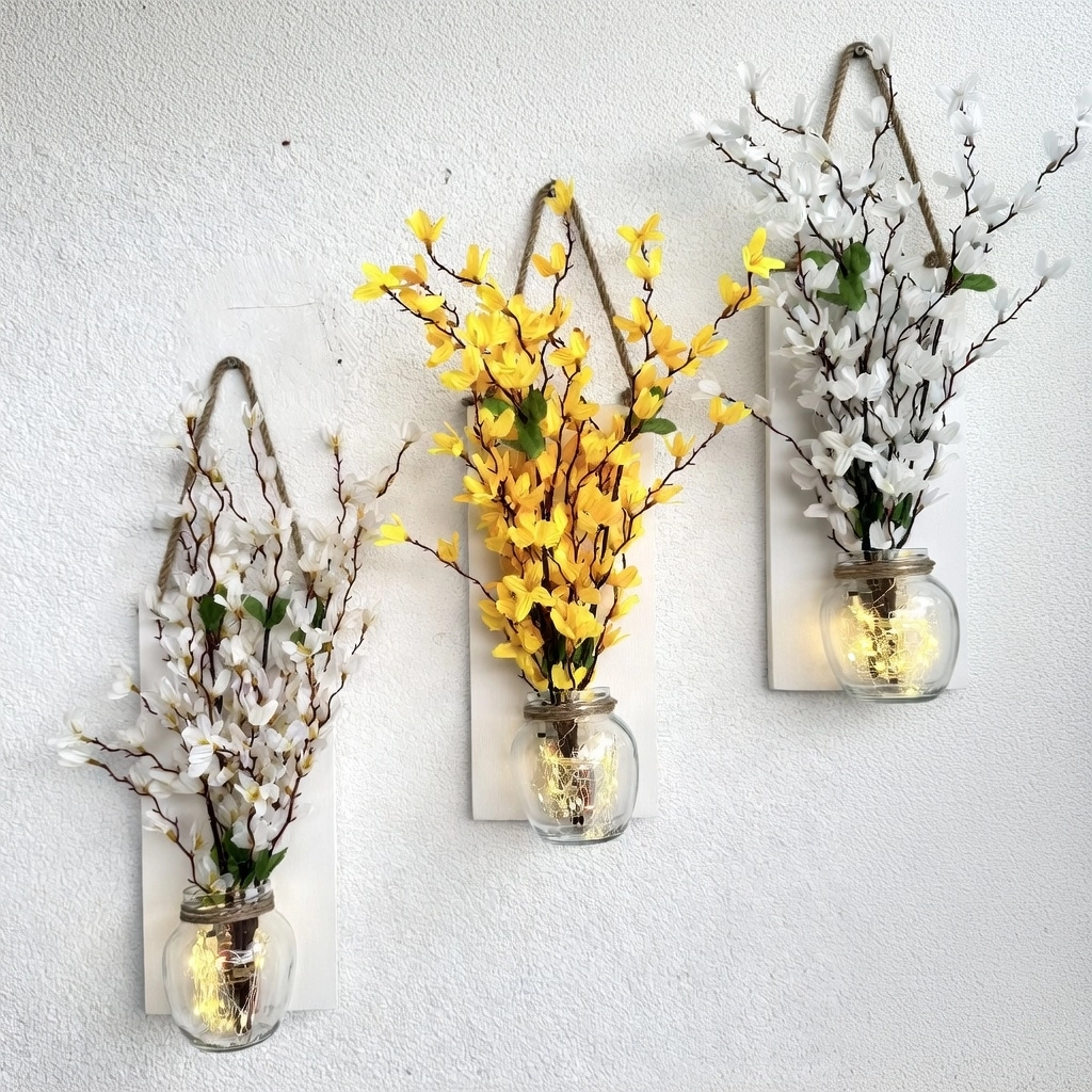 Led%20Işıklı,%20Beyaz%20ve%20Sarı%20Sakura%20Çiçekli%20Duvar%20Dekoru%20ÜÇLÜ%20Set,%20Beyaz
