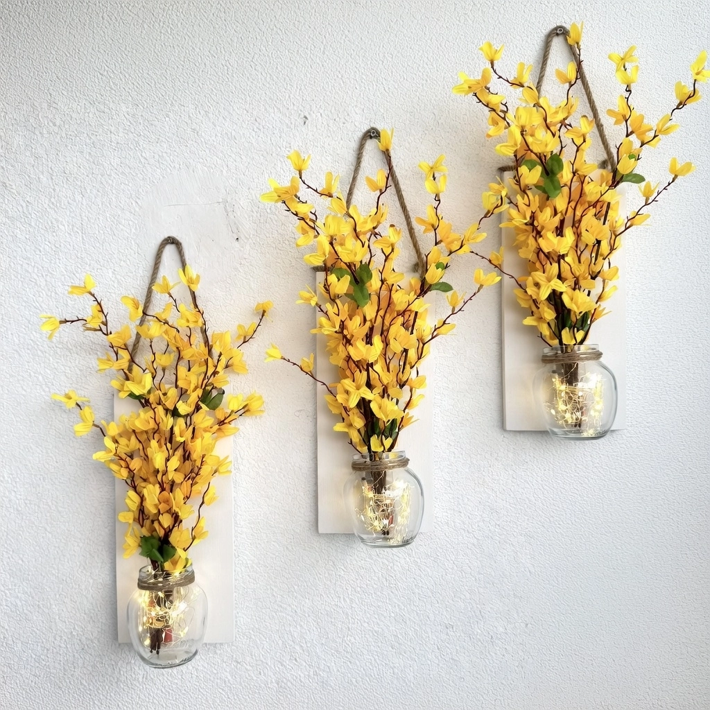 Led%20Işıklı,%20Sarı%20Sakura%20Çiçekli%20Duvar%20Dekoru%20ÜÇLÜ%20Set,%20Beyaz