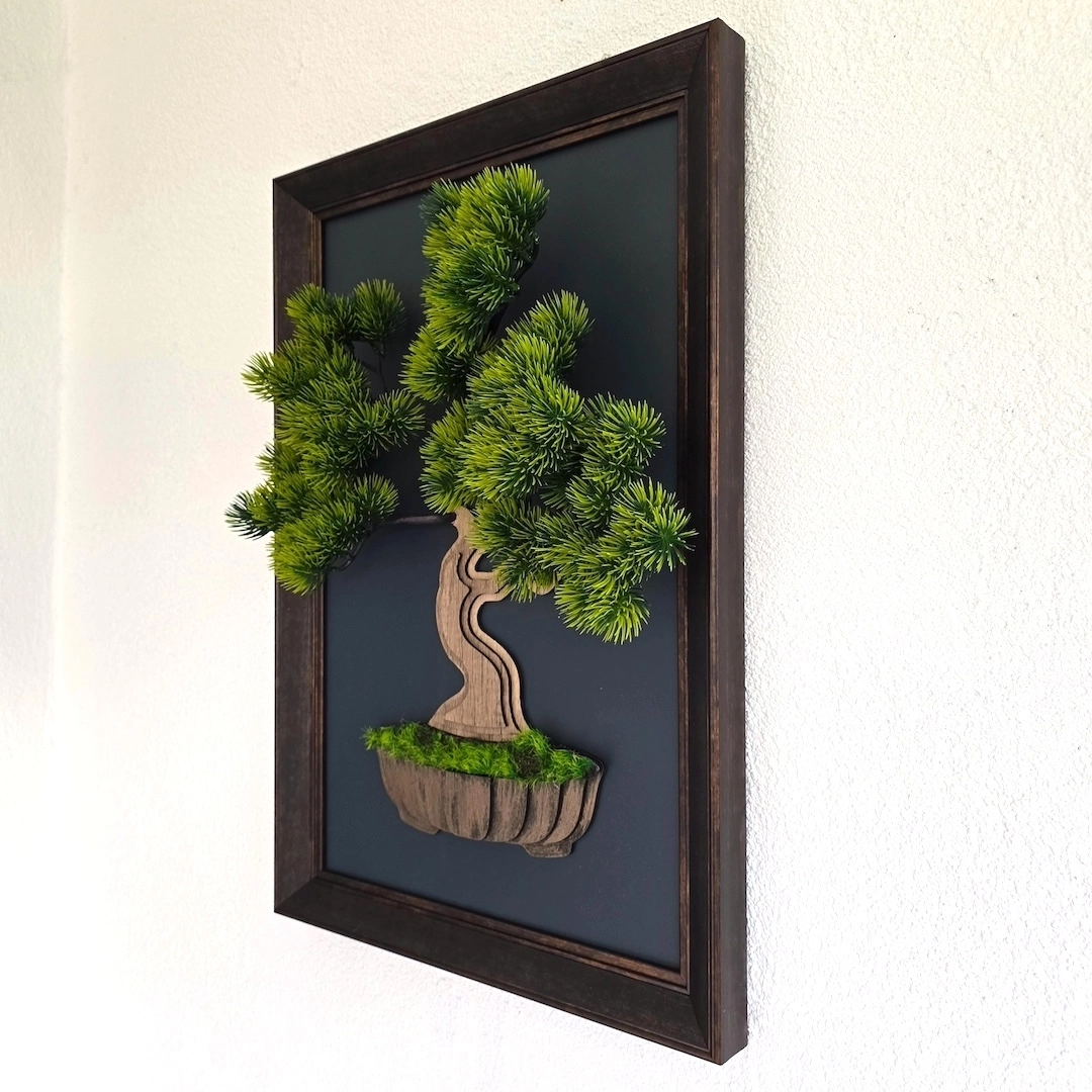 Çerçeveli%20Bonsai%20Tablo%20-%20MDF%20Üzerine%203%20Boyutlu%20Yapay%20Ağaç%20Tablo%2055x37cm