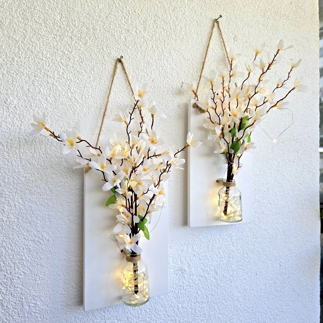 Beyaz%20Sakura%20Çiçekli%20ve%20Led%20Işıklı%20Duvar%20Dekoru%202%20li%20Set%20-%20Beyaz