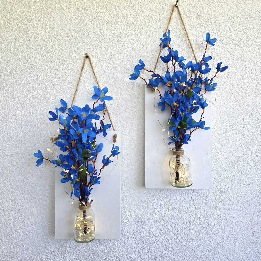 Mavi%20Sakura%20Çiçekli%20ve%20Led%20Işıklı%20Duvar%20Dekoru%202%20li%20Set%20-%20Beyaz