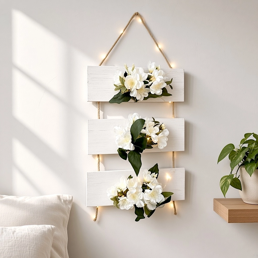 Beyaz%20Yasemin%20Çiçekli,%20Led%20Işıklı%20Duvar%20Dekoru%20-%20Beyaz