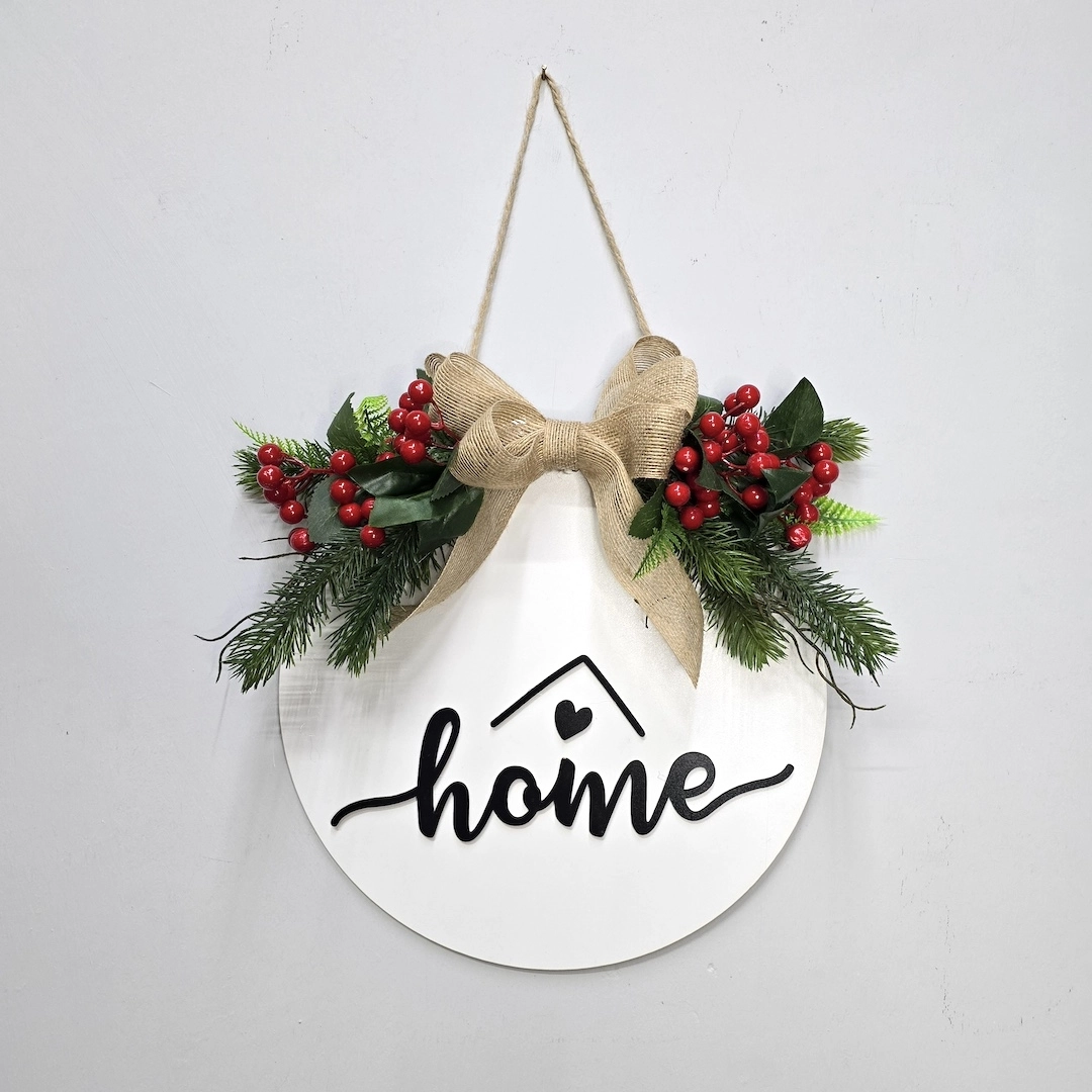 Kokina%20ve%20Kozalak%20Çiçekli,%20Home%20Yazılı%20Kapı%20Süsü