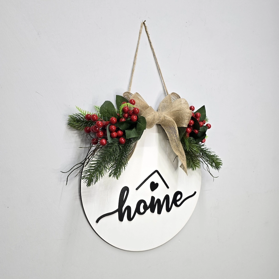 Kokina%20ve%20Kozalak%20Çiçekli,%20Home%20Yazılı%20Kapı%20Süsü