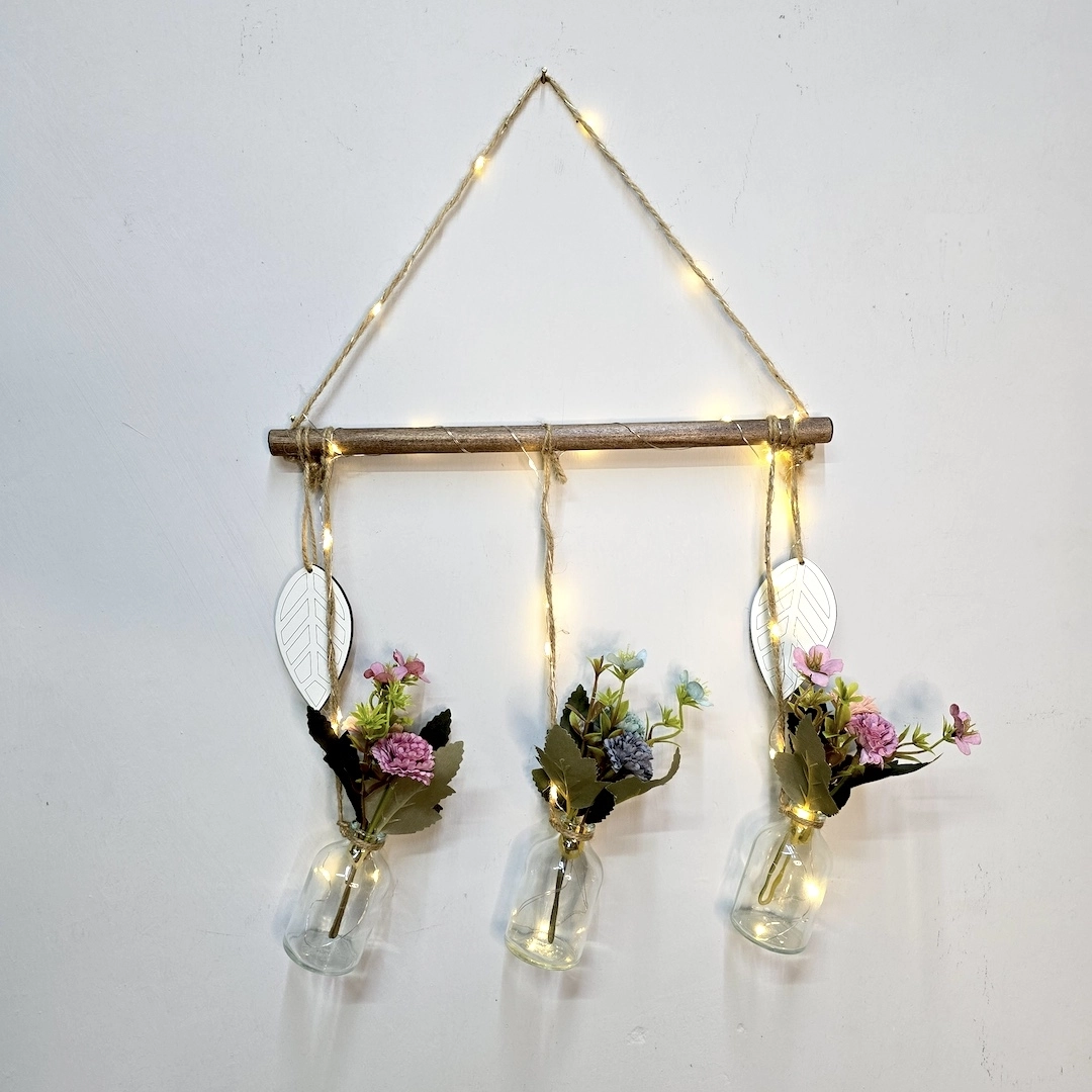Karanfil%20Çiçekli,%20Led%20Işıklı%20Duvar%20Dekoru