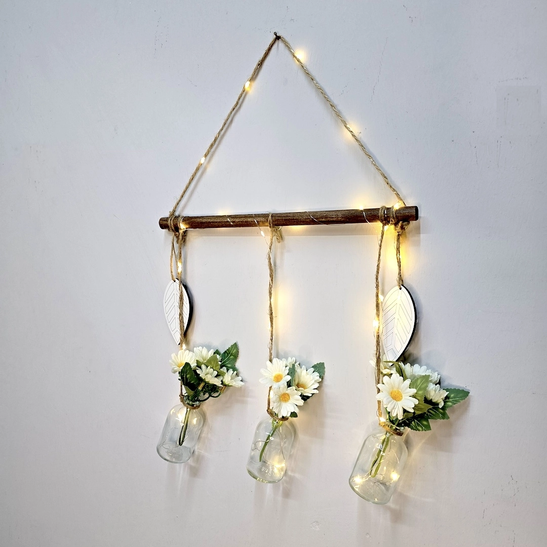 Papatya%20Çiçekli,%20Led%20Işıklı%20Duvar%20Dekoru