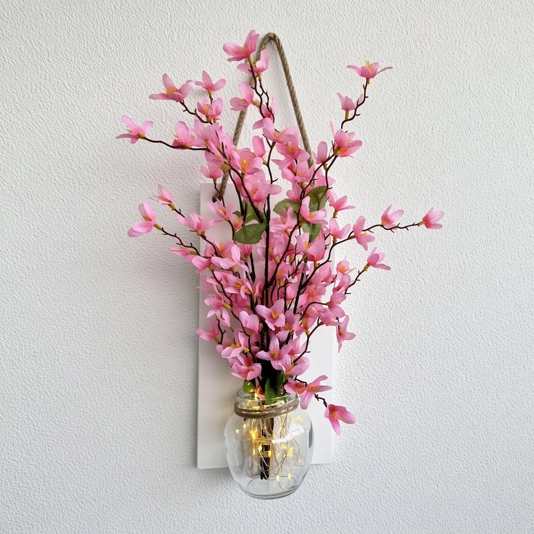 Led%20Işıklı,%20Pembe%20Sakura%20Çiçekli%20Duvar%20Dekoru%20-%20Beyaz