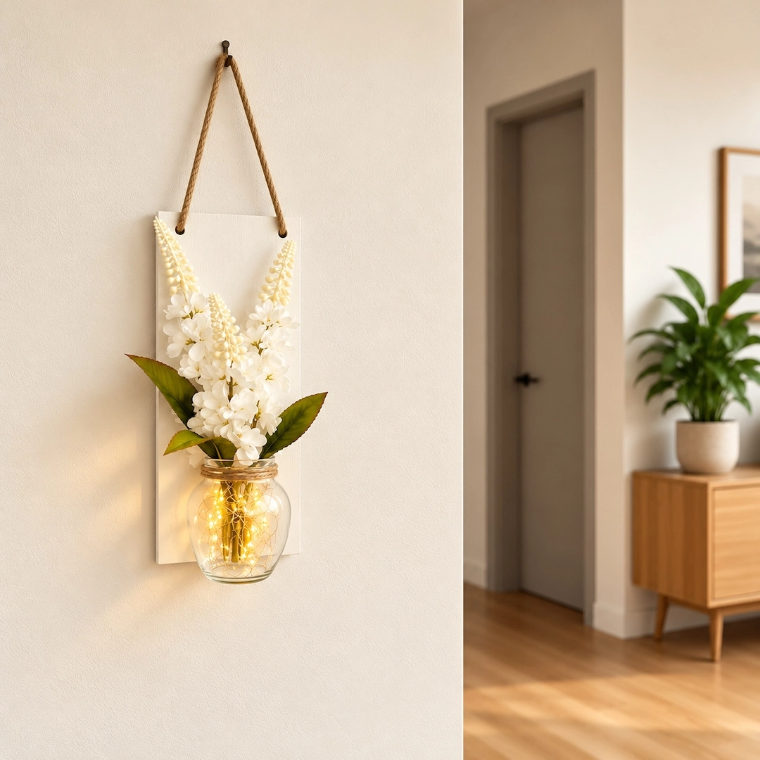 Led%20Işıklı,%20Beyaz%20Şebboy%20Çiçekli%20Duvar%20Dekoru%20-%20Beyaz