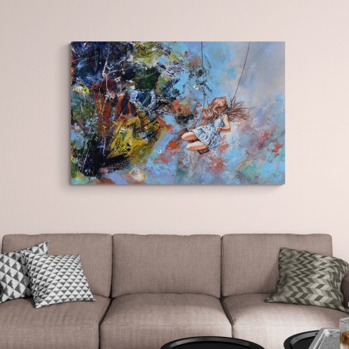 SALINCAKTAKİ%20KIZ%20-%20Laminasyonlu%20Kanvas%20Tablo