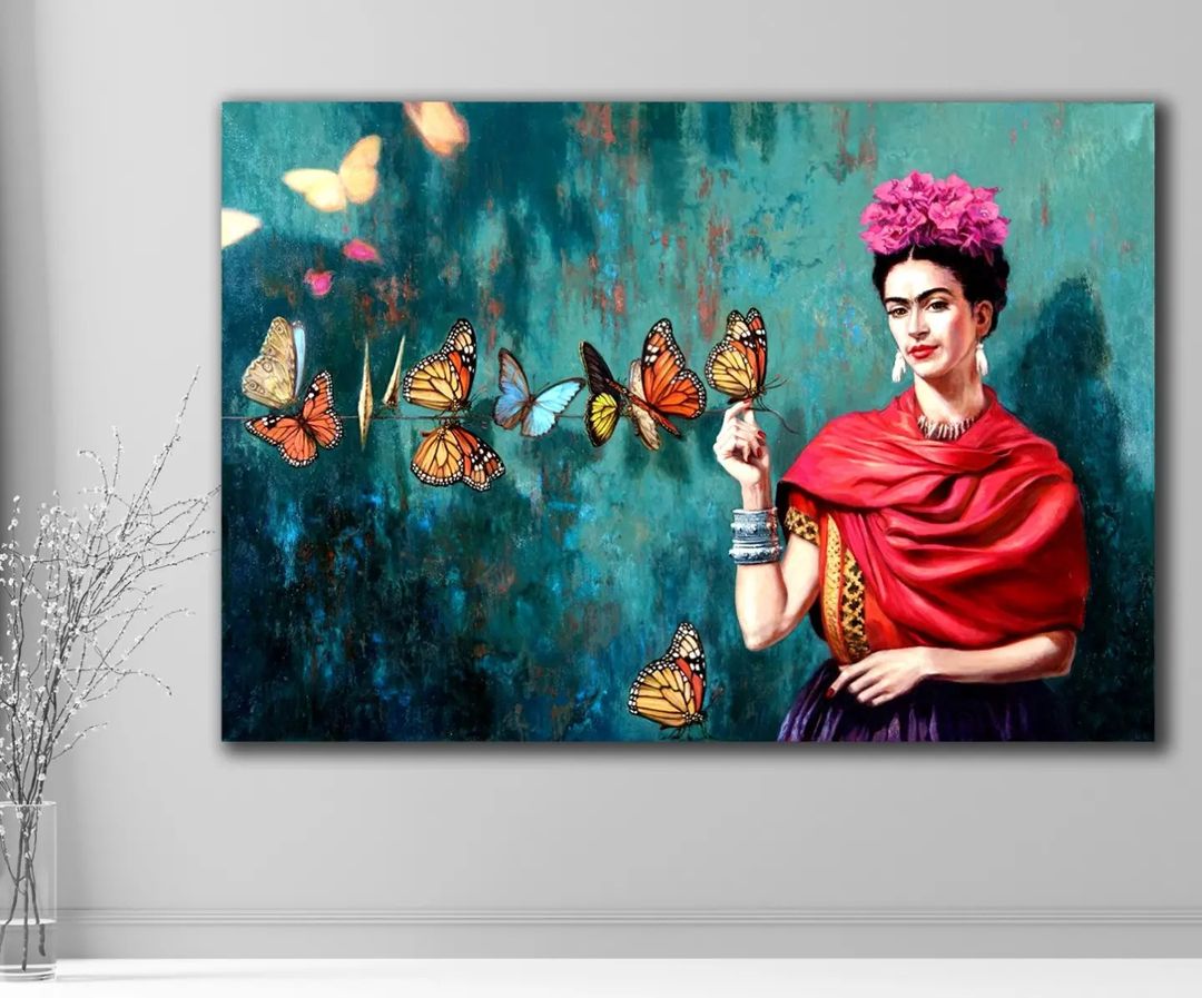 FRIDA%20KAHLO%20-%20Laminasyonlu%20Kanvas%20Tablo