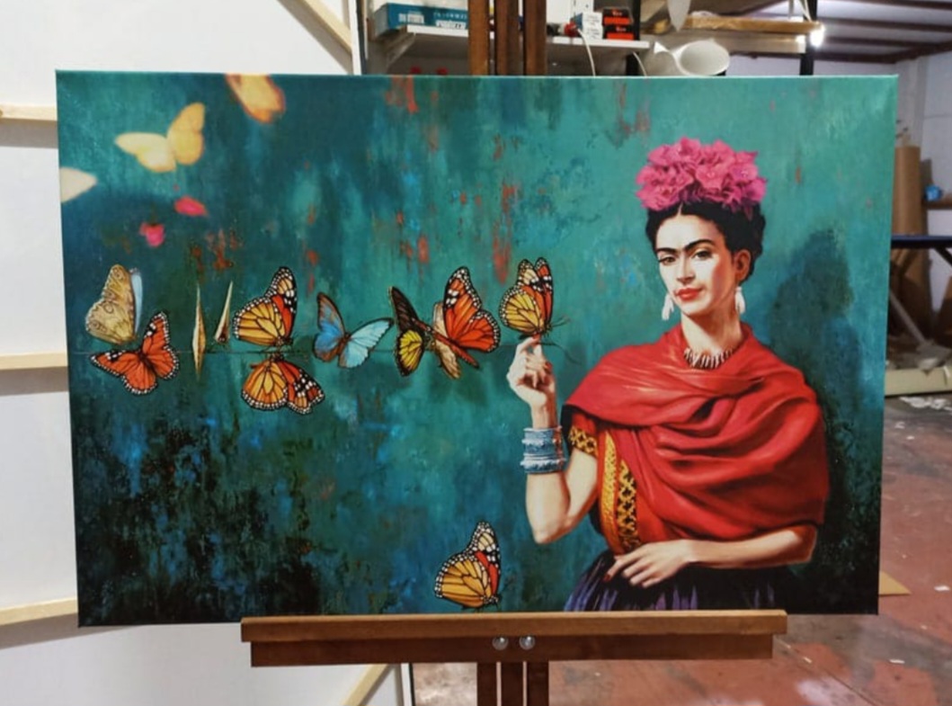 FRIDA%20KAHLO%20-%20Laminasyonlu%20Kanvas%20Tablo