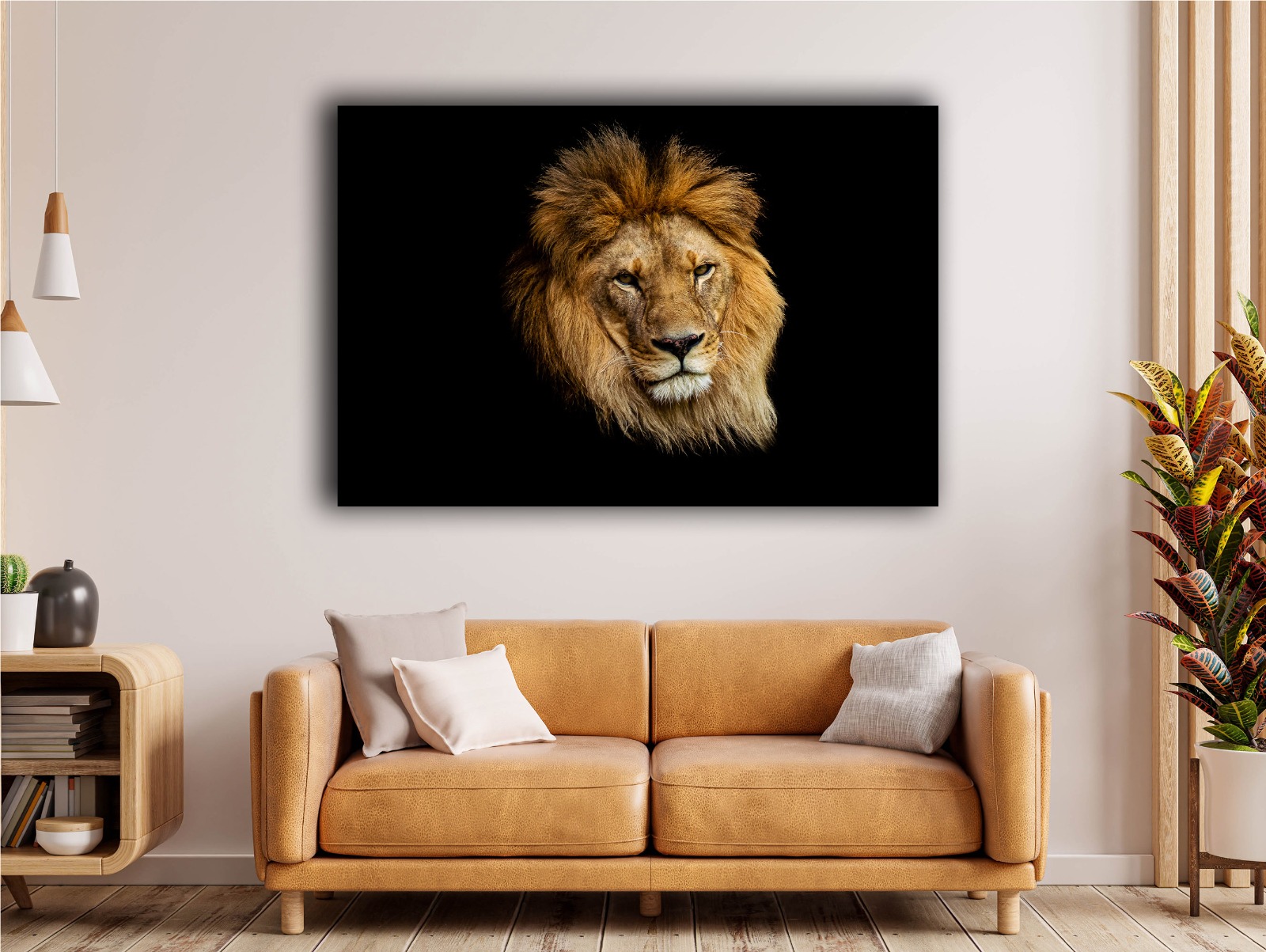 ASLAN%20-%20Laminasyonlu%20Kanvas%20Tablo