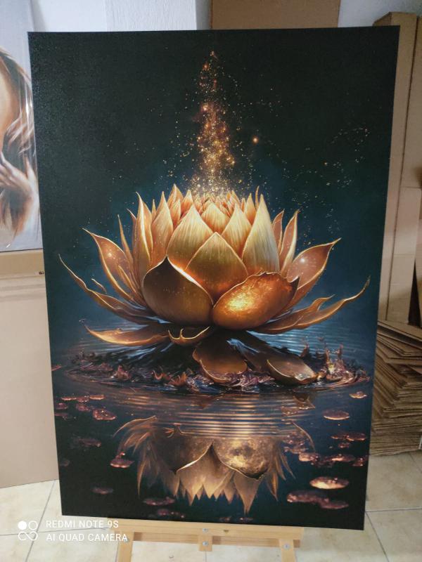 Lotus%20Çiçeği%20-%20Sim%20İşlemeli%20Kanvas%20Tablo