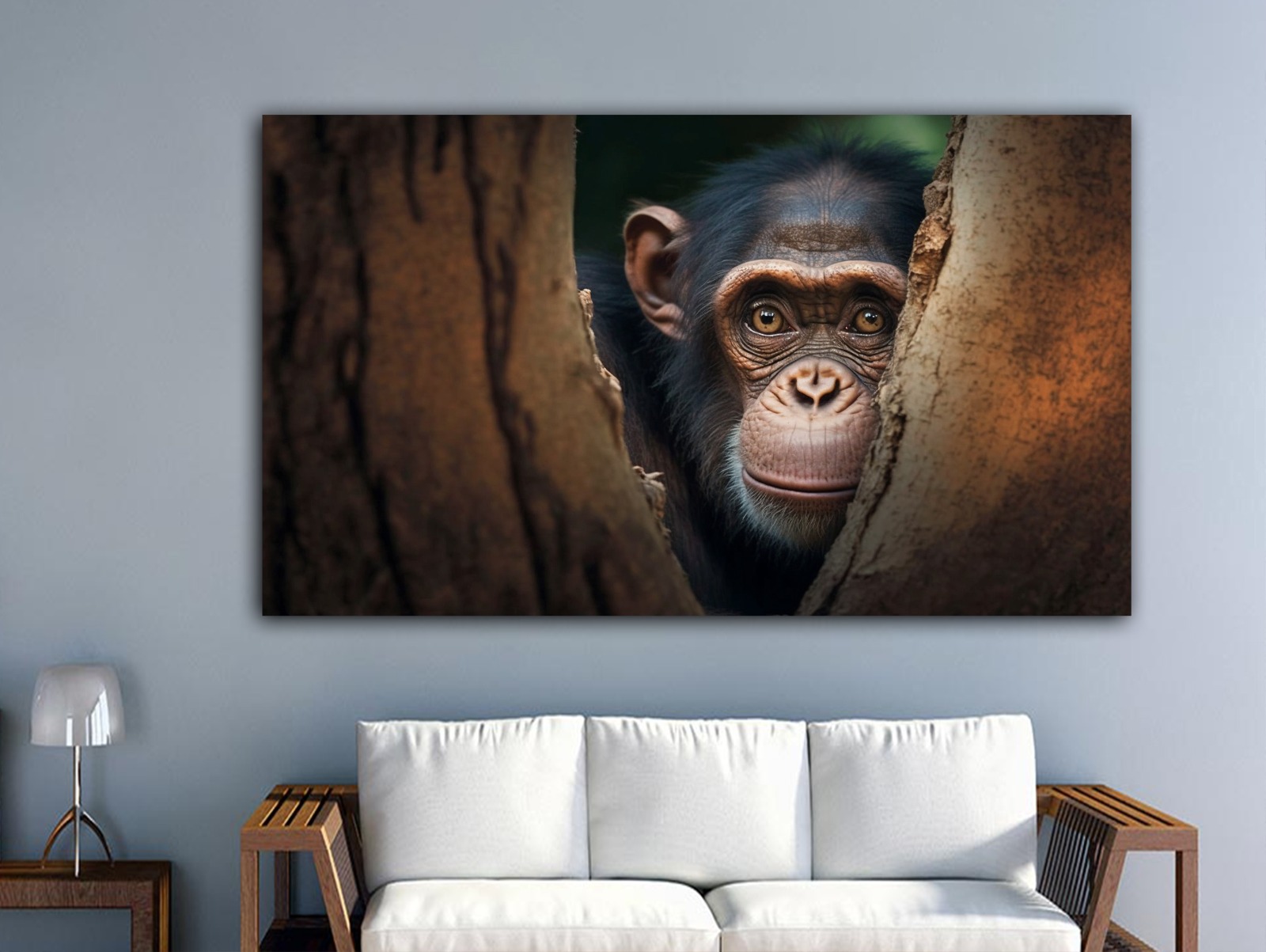 Monkey%20-%20Laminasyonlu%20Kanvas%20Tablo