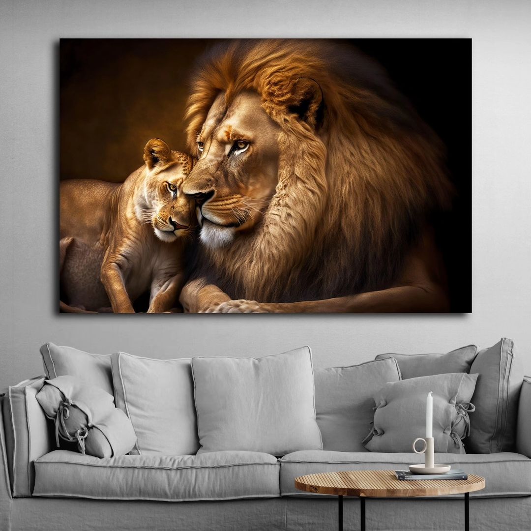 Lions%20-%20Laminasyonlu%20Kanvas%20Tablo