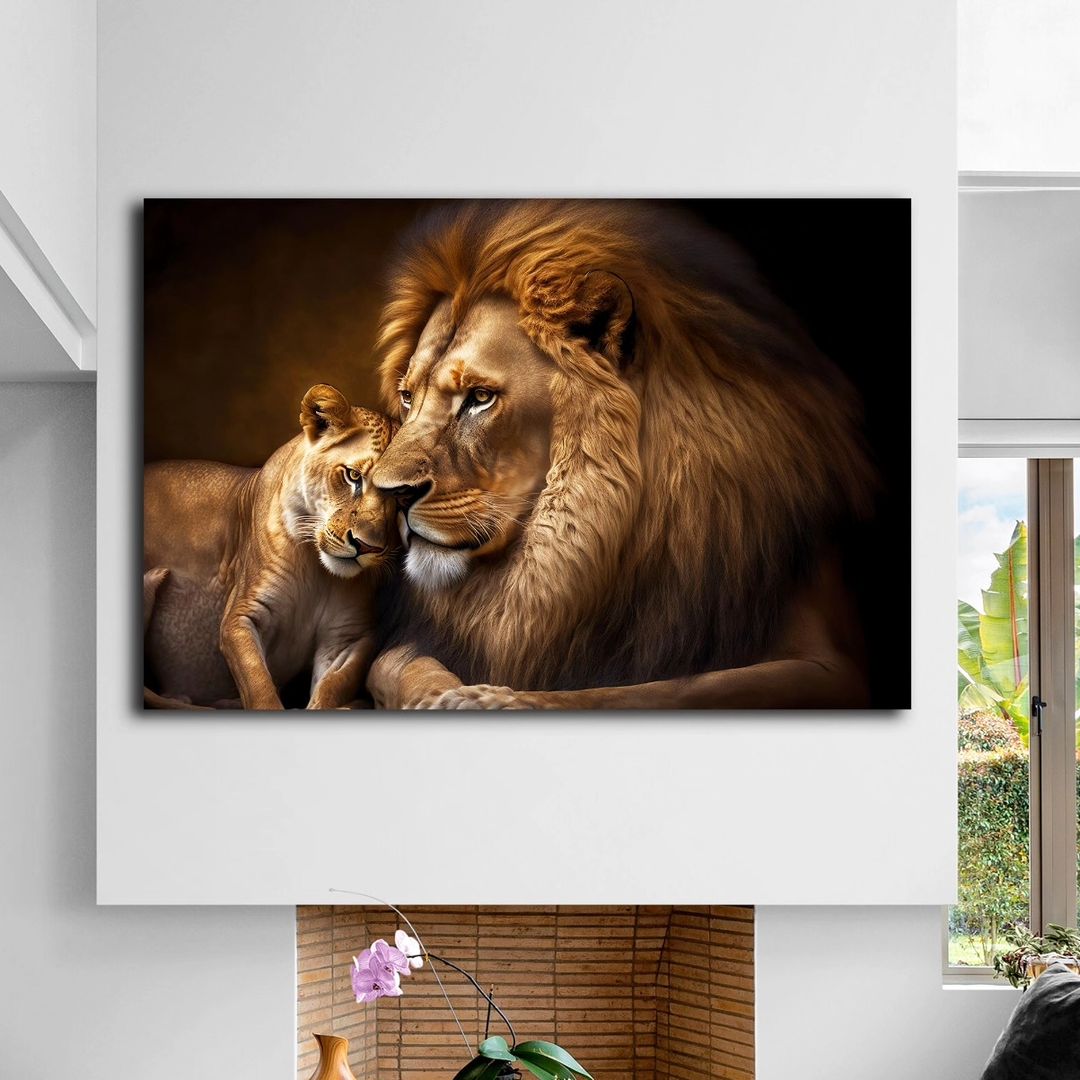 Lions%20-%20Laminasyonlu%20Kanvas%20Tablo