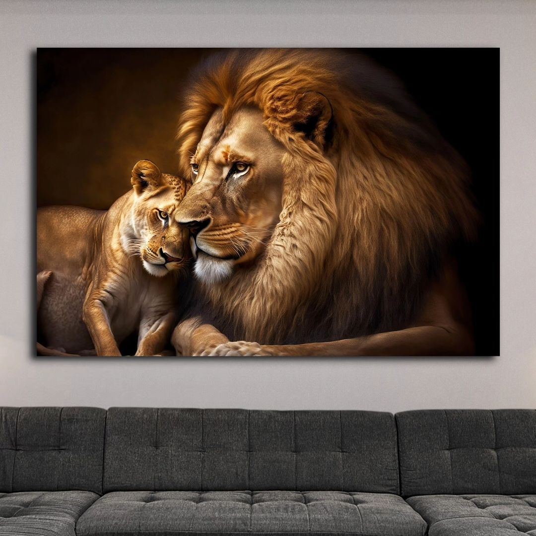 Lions%20-%20Laminasyonlu%20Kanvas%20Tablo