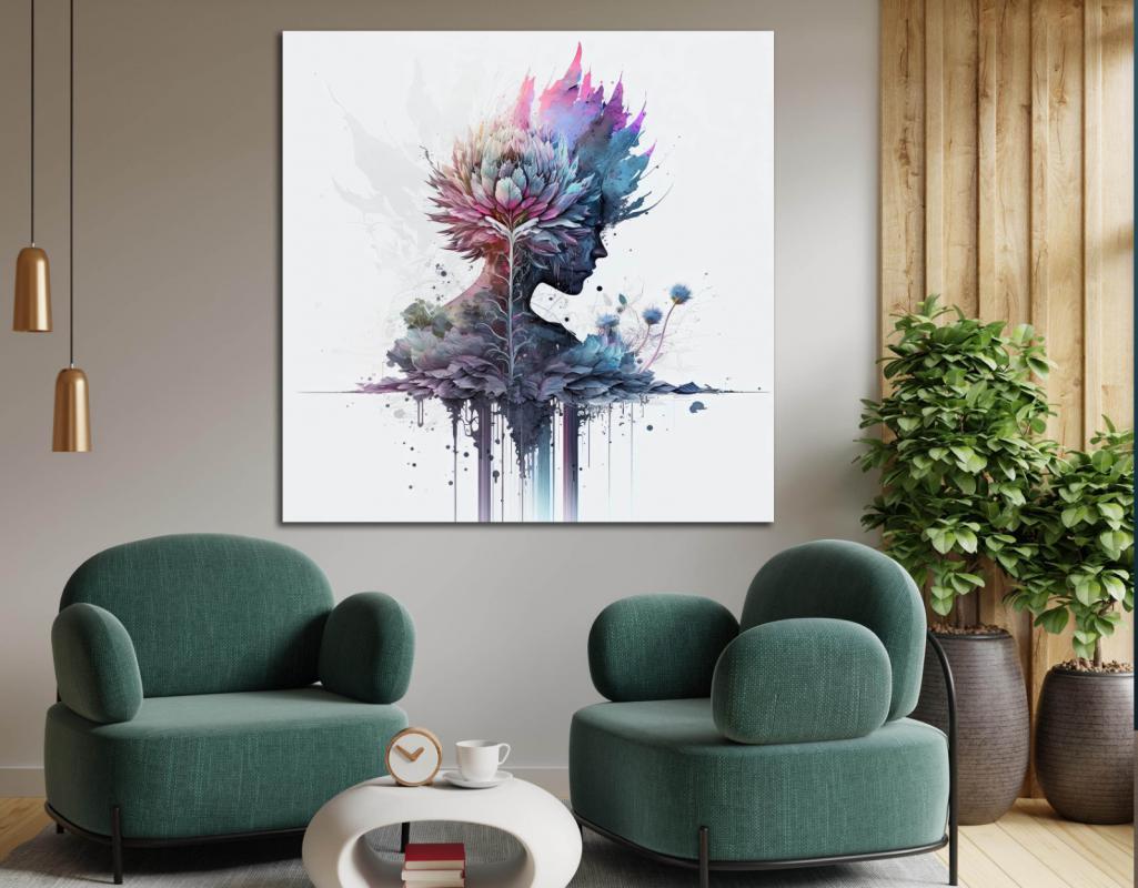 Çiçek%20Kız%20-%20Laminasyonlu%20Kanvas%20Tablo