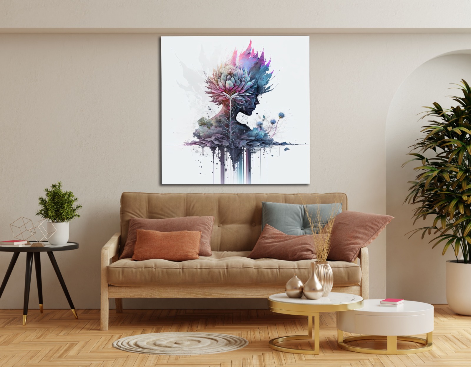 Çiçek%20Kız%20-%20Laminasyonlu%20Kanvas%20Tablo