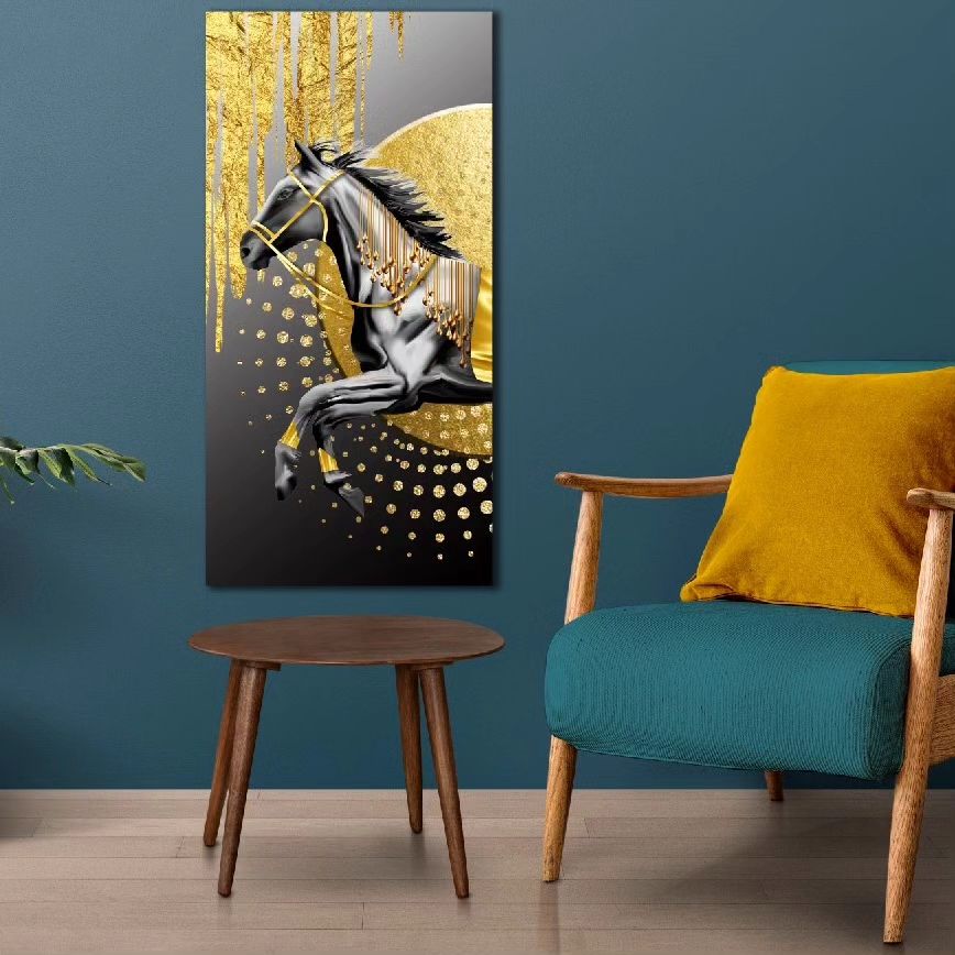 HORSE%20-%20Sim%20İşlemeli%20Kanvas%20Tablo