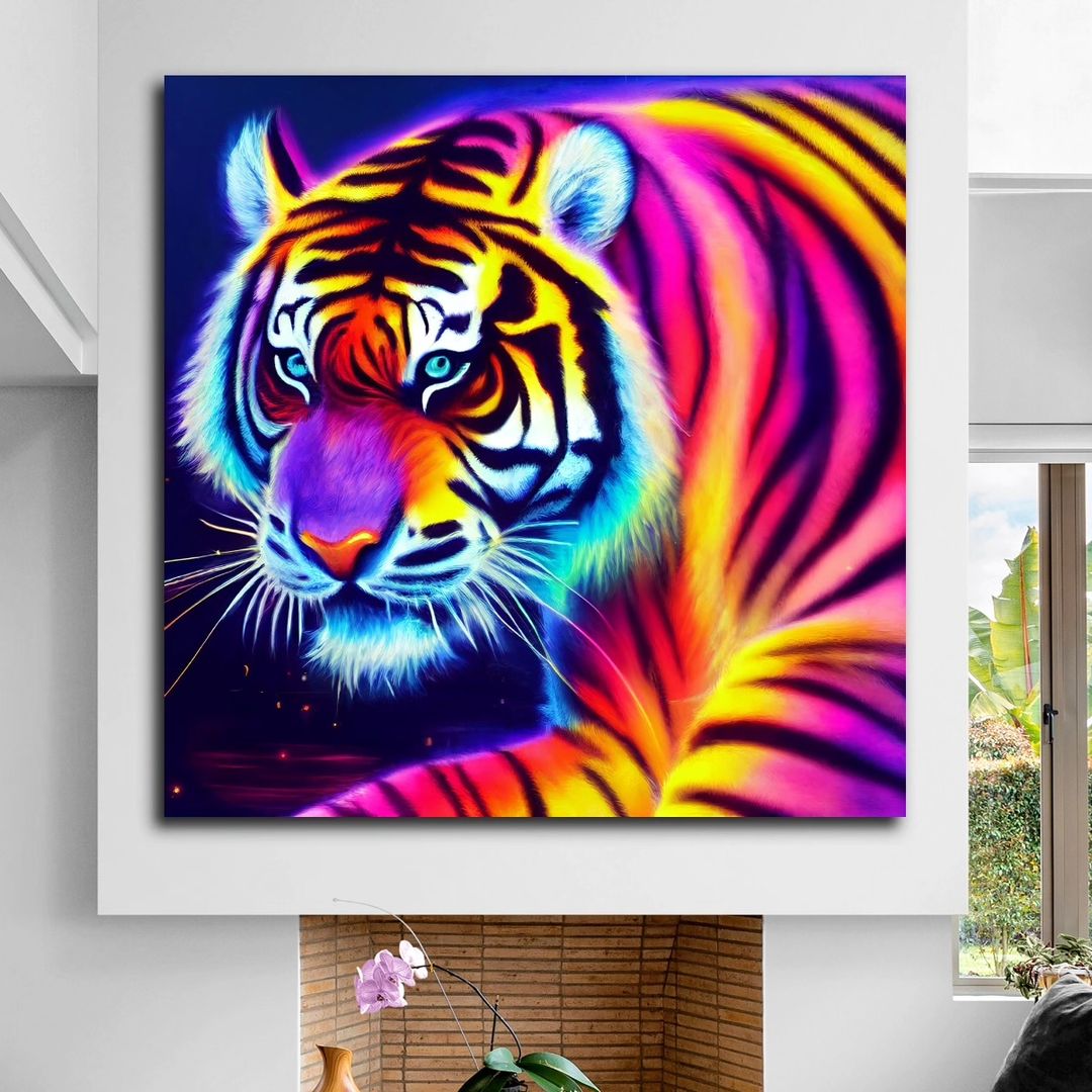 TIGER-%20Laminasyonlu%20Kanvas%20Tablo