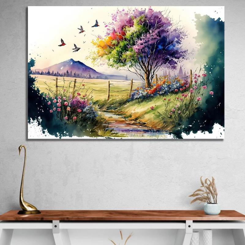 Yağlı Boya Efektli, Laminasyonlu Kanvas Tablo