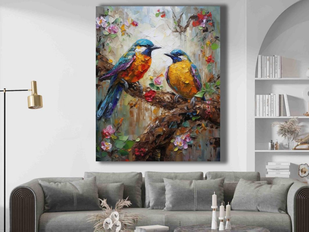 KUŞLAR%20-%20%20Laminasyonlu%20Kanvas%20Tablo