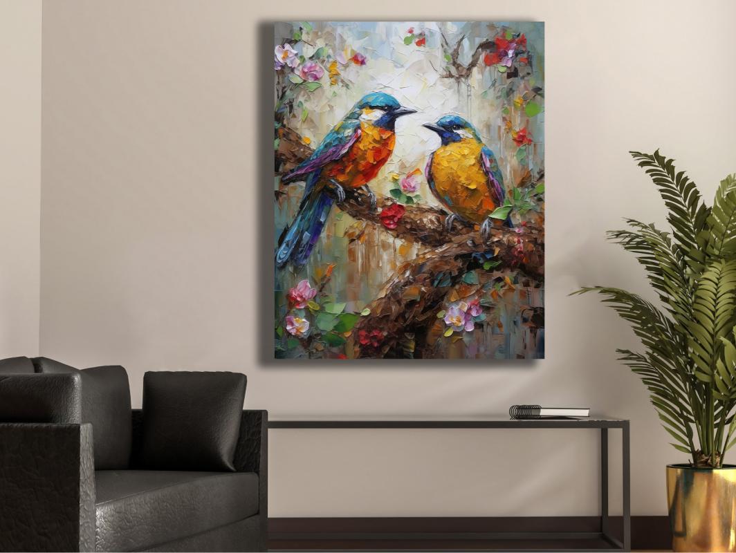 KUŞLAR%20-%20%20Laminasyonlu%20Kanvas%20Tablo
