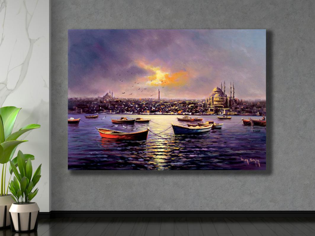 İSTANBUL%20-%20%20Laminasyonlu%20Kanvas%20Tablo