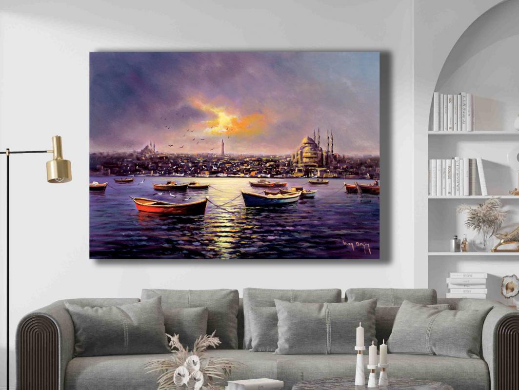 İSTANBUL%20-%20%20Laminasyonlu%20Kanvas%20Tablo
