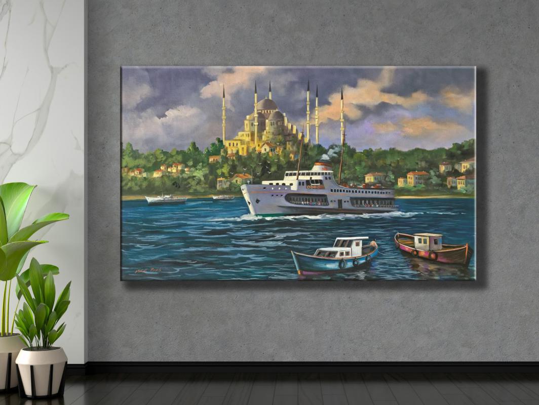 İSTANBUL%20-%20%20Laminasyonlu%20Kanvas%20Tablo