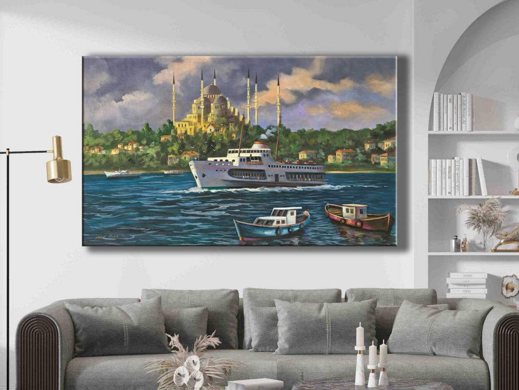 İSTANBUL%20-%20%20Laminasyonlu%20Kanvas%20Tablo