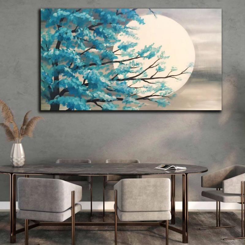 Mavi%20Ağaç%20-%20Laminasyonlu%20Kanvas%20Tablo