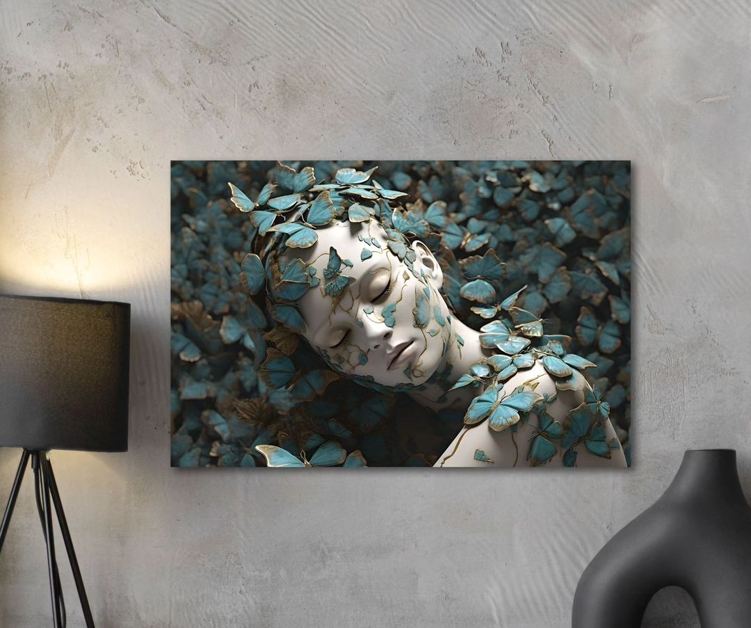Kelebek%20Kız%20-%20Laminasyonlu%20Kanvas%20Tablo