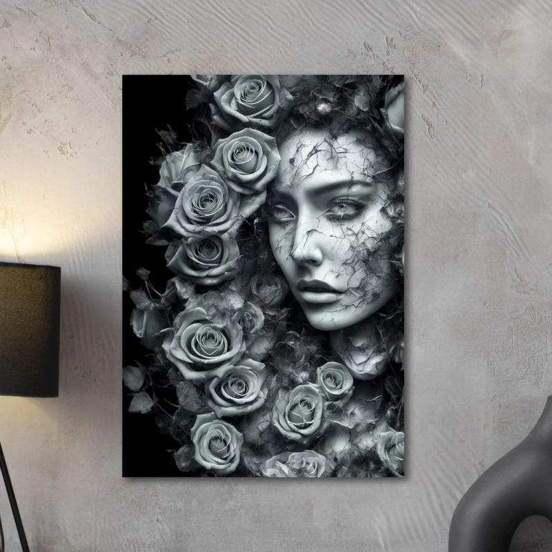 Flower%20Face%20-%20%20Laminasyonlu%20Kanvas%20Tablo
