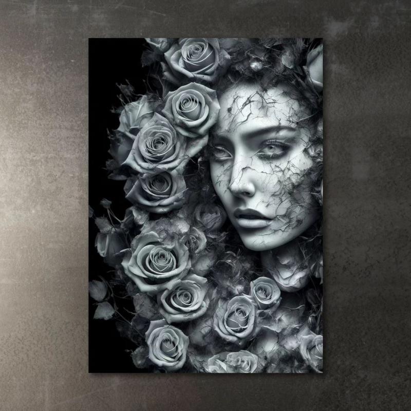 Flower%20Face%20-%20%20Laminasyonlu%20Kanvas%20Tablo