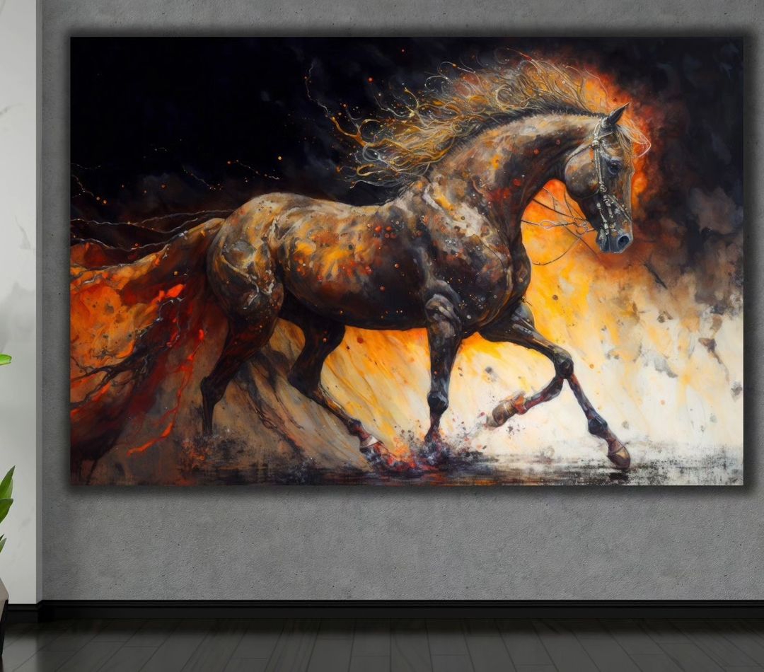 Horse%20-%20%20Laminasyonlu%20Kanvas%20Tablo